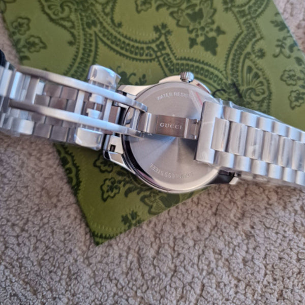 Gucci G-Timeless Silver & Grey Tone Watch