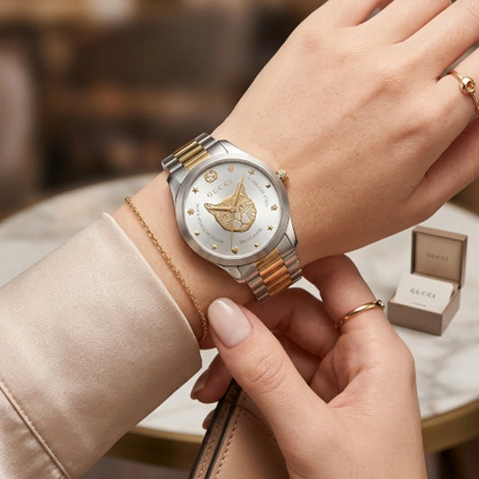 Gucci G-Timeless 'Mystic Cat' Motif Watch