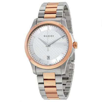 Gucci G-Timeless Silver & Rose Gold Watch