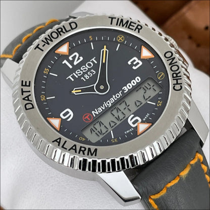 Tissot T-Navigator 42mm Gray Dial Men's Quartz Watch